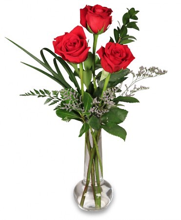 Red Rose Bud Vase