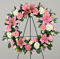 Loving Thoughts Pink Wreath