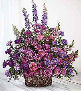 Amethyst Garden Basket